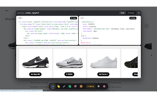 Picker.Design :: Pick any element to extract its HTML & CSS, clone full pages, and turn any site’s design into an AI-ready style prompt.
