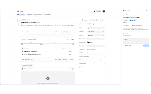 FeatureOS :: Capture feedback from any page and turn it into a FeatureOS post.