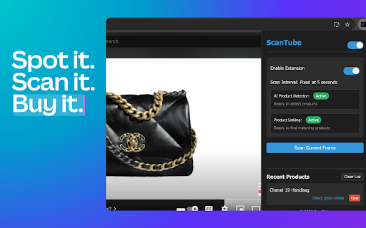 ScanTube :: Discover products in YouTube videos with AI-powered detection and quick shopping links