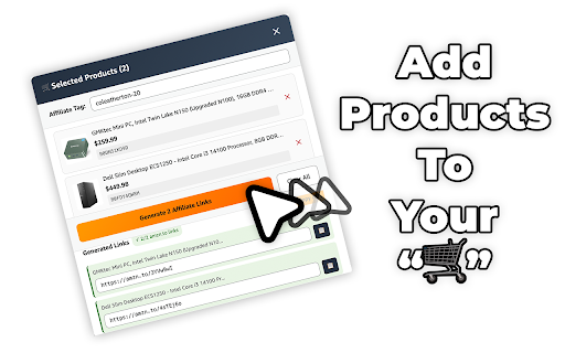 Amazon Affiliate Power Tools :: Quickly select multiple products and generate amzn.to affiliate links in bulk. Hide SiteStripe when you don't need it.