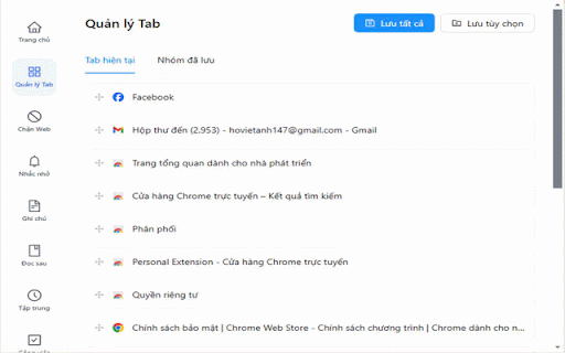 Persional Extension :: Extension cá nhân để tăng năng suất làm việc