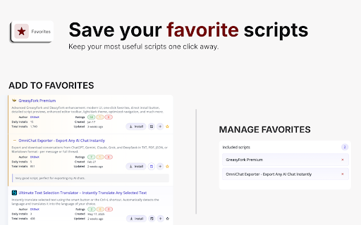 GreasyFork Premium :: Enhances Greasy Fork and Sleazy Fork with modern themes, favorites, script previews, editor tools, and improved navigation.