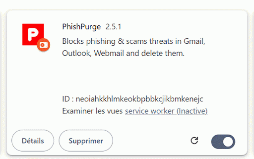PhishPurge :: Automatically detects and removes phishing emails and security threats across Gmail, One.com, and Outlook.