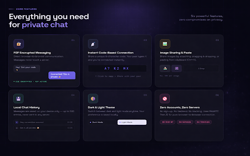 LiveChat — P2P Encrypted Chat :: Real-time peer-to-peer encrypted chat. No servers, no accounts. Made by Dhruv Savaliya.