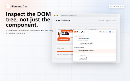 Element Dev :: 在浏览器中获取任意 DOM 元素的源文件位置