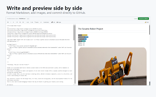 GitMark :: Edit GitHub Pages, Hugo, and repository Markdown in your browser with live preview, image uploads, and atomic commits.