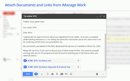 iManage Work for Gmail by MacroAgility :: iManage Work for Gmail by MacroAgility