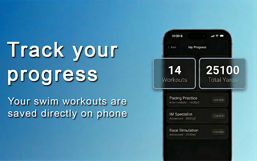 Adult Swimming Lessons - Workout Plan :: Personalized swim workouts for adults. Generate a swim set and workout for your swim class with fitness tracking