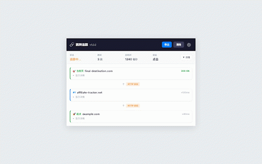 Redirect Tracker :: Track all redirects and reveal the final destination URL