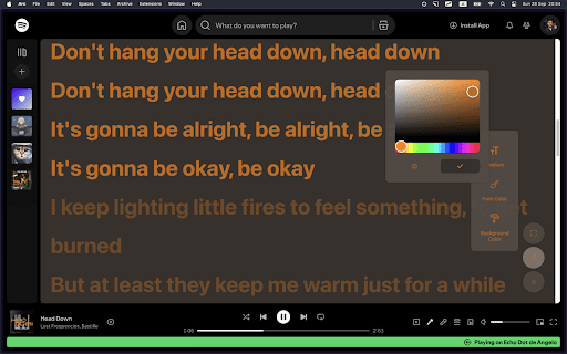 Lyrics for Spotify :: This is an unofficial extension that puts back the Spotify Lyrics!