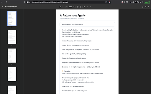 ChatGPT to PDF Extension :: Download ChatGPT conversations as real PDF files or export selected messages in Markdown, HTML, and JSON.
