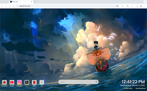 One Piece Horizon Stormbringer Live Wallpaper :: Perfect for One Piece fans who love intense ocean battles, storm aesthetics, and bold anime energy.