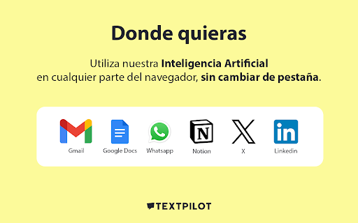 TextPilot: Corrector gramatical inteligente con IA :: Corrige rápidamente tus textos con la IA de TextPilot.