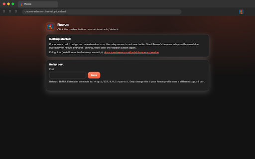 Reeve :: Connect your AI assistant to any browser tab for seamless web automation.