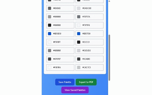 Web Color Palette Extractor :: Extract, save and print web color palettes used in web pages.