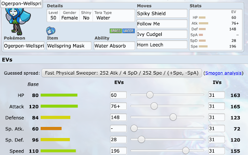 VGC Teambuilder Colors :: Edits stat bars in teambuilder to reflect levels 5 and 50