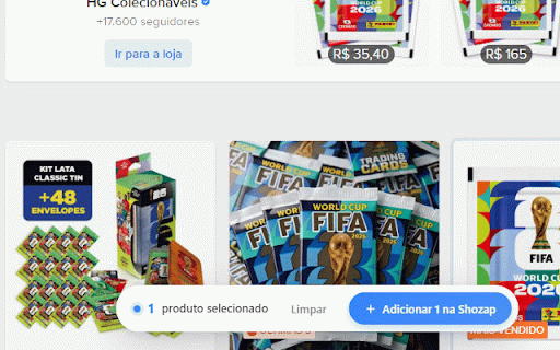 Shozap - Adicionar Produtos :: Adicione produtos da Shopee, Mercado Livre, Shein e Amazon diretamente nas suas listas de envio do Shozap.