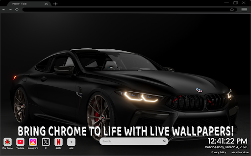 BMW M8 GRAN COUPE Live Wallpaper :: Experience BMW M8 Gran Coupe Live Wallpaper, where luxury meets raw performance.