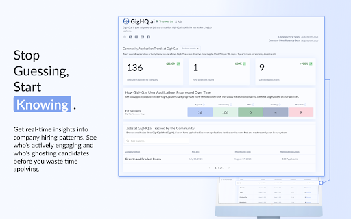 GigHQ.ai :: Stop applying in the dark. Turn your browser into a powerful AI job search engine.
GigHQ.ai is the definitive candidate-to-job…