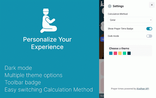 NamazTime (Prayer Times) :: NamazTime is a browser extension that shows daily and weekly prayer times with countdown timers for upcoming prayers.