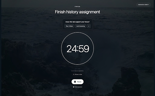 FocusFlow-Intentional Tab Design :: A calm new tab with tasks, focus timers, relaxing sounds and progress tracking. Free, with no account required.