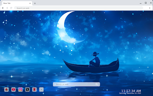 Luffy Starry Night Boat Journey Live Wallpaper :: Transform your new tab with a mesmerizing live HD wallpaper of Luffy's starry night boat journey. Enjoy endless adventure!