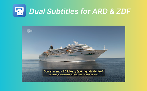 Dual Subtitles for ARD & ZDF :: Watch ARD, ZDF, KIKA, and Tagesschau with German and translated subtitles together.