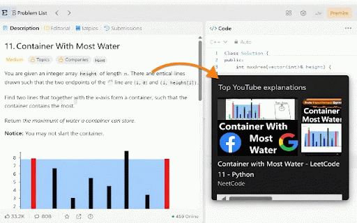 YT Leetcode solutions :: Get Leetcode YT problem videos