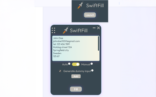SwiftFill :: Tired of form-filling fatigue? Meet SwiftFill.