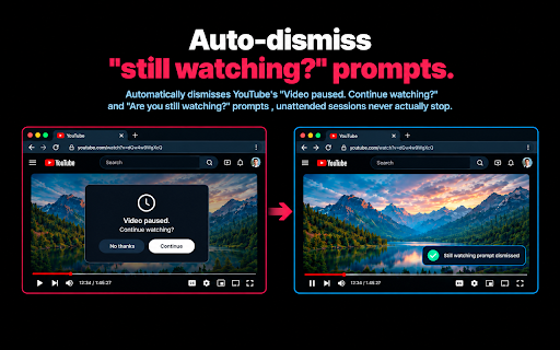 YouTube Background Player :: Keep YouTube playing in the background — blocks "still watching?" prompts, with sleep timer and native Picture-in-Picture.