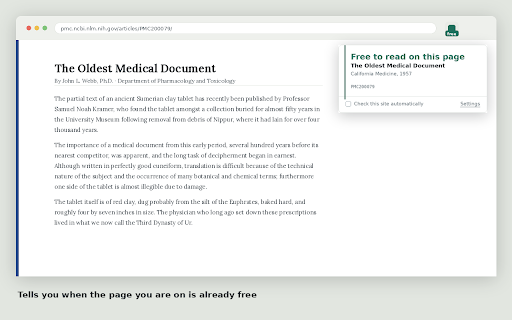Shelfpass — free and library copies of papers :: Finds a free or library-licensed copy of the paper you're reading. No account, no tracking, and nothing runs until you ask.