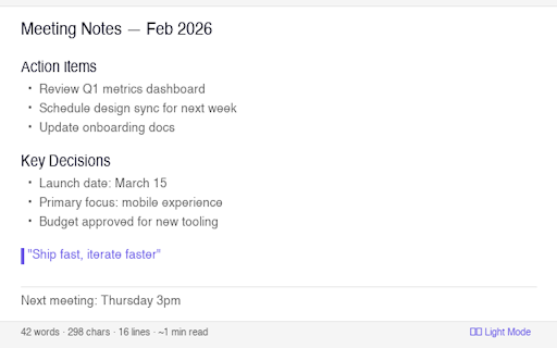 Blank Notes — Quick Notepad On Your Tab :: Fast, minimal notepad with autosave — jot notes instantly from any tab. Markdown preview, themes, PDF export & more.