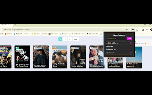 Redirect Blocker 4 U :: block all auto-redirects and pop-ups from those sites, works on ad heavy websites like soap2day, asurascans, 9anime, mangakalot etc