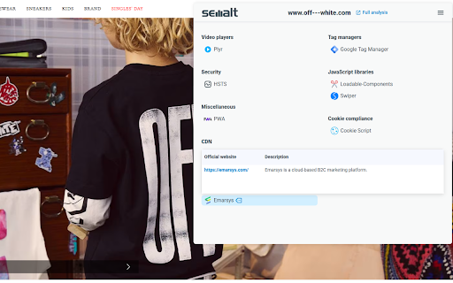 Website Tech Scanner by Semalt :: Identify all technologies behind any website — CMS, frameworks, analytics, and more.