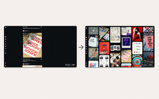 Browse Instagram as an inspirational board :: Enjoy instagram browsing on Desktop - with full width layout