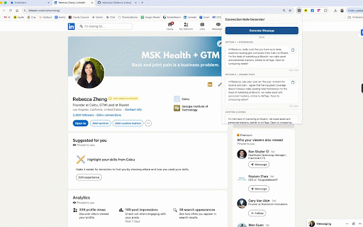 LinkedIn Connection Copilot :: Connection Note Generator helps you write thoughtful, personalized LinkedIn connection messages in seconds- so you never have to…