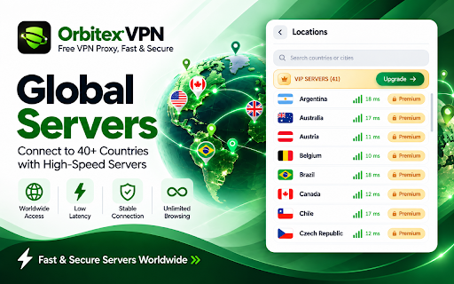 Orbitex VPN - Free VPN Proxy, Fast & Secure :: Free VPN proxy for Chrome. Unblock websites, change your location & hide your IP in one click. Fast, encrypted, no browsing logs.
