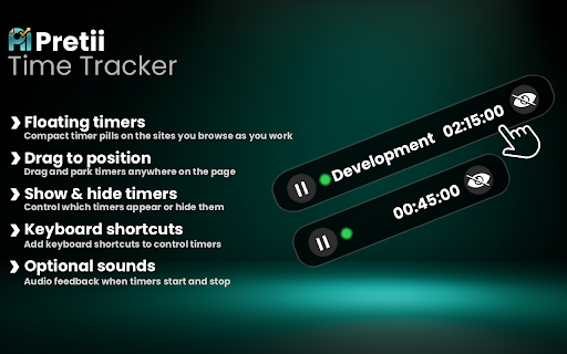 Pretii Time Tracker :: Track your work time and generate invoices via Pretii.