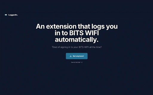 LoggedIn :: Auto-logins to the college portal.