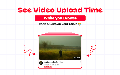 VidStamp - Youtube Upload Date Viewer :: See the exact YouTube upload date on any video or Short. Free, private, no sign-up. Toggle on/off anytime.