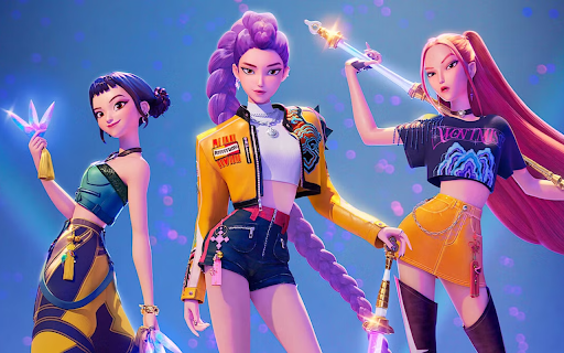 Kpop Demon Hunters Live Wallpaper :: Kpop Demon Hunters Live Wallpaper – Chrome new tab with stunning HD video background.