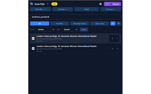 SmartTab - Tab Manager & History Search :: Tab manager that searches inside tab content. Organize unlimited tabs, restore closed tabs & browse with complete privacy