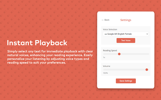 Text To Speech Reader Pro :: Convert selected text to speech with customizable voices and reading speed