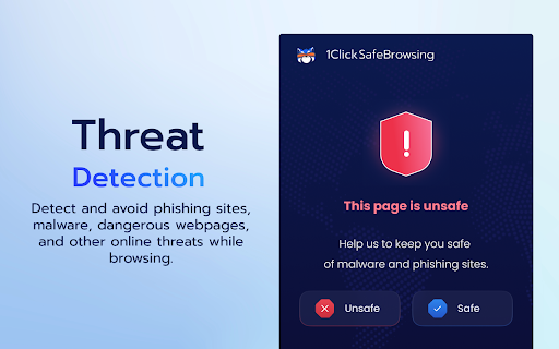 1Click Safe Browsing :: 1Click Safe Browsing alerts you to potentially unsafe websites using anti-malware and anti-phishing filters while you browse the web