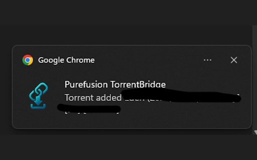 Purefusion TorrentBridge :: Add torrent and magnet links to your BitTorrent client's web interface.