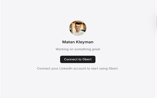 Obert :: Connect LinkedIn to Obert — manage leads, lists, and campaigns from your browser.