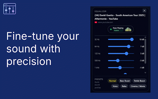 MixTab :: MixTab is a professional browser audio mixer. Control, mute, and adjust the volume of all your tabs easily — with a powerful EQ