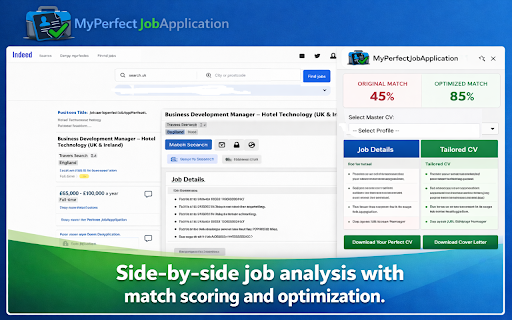 MyPerfectJobApplication :: Tailor your CV to match job descriptions instantly.