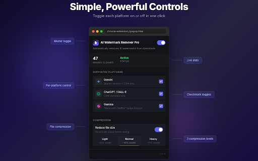 AI Watermark Remover Pro :: Remove AI watermarks from Gemini, ChatGPT & Gamma downloads