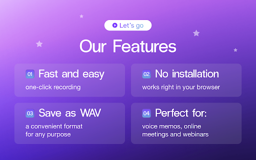 Audio Recorder :: Transform your computer into a dictaphone with Audio Recorder app. Perfect for easily recording voice memos, notes & sounds online.